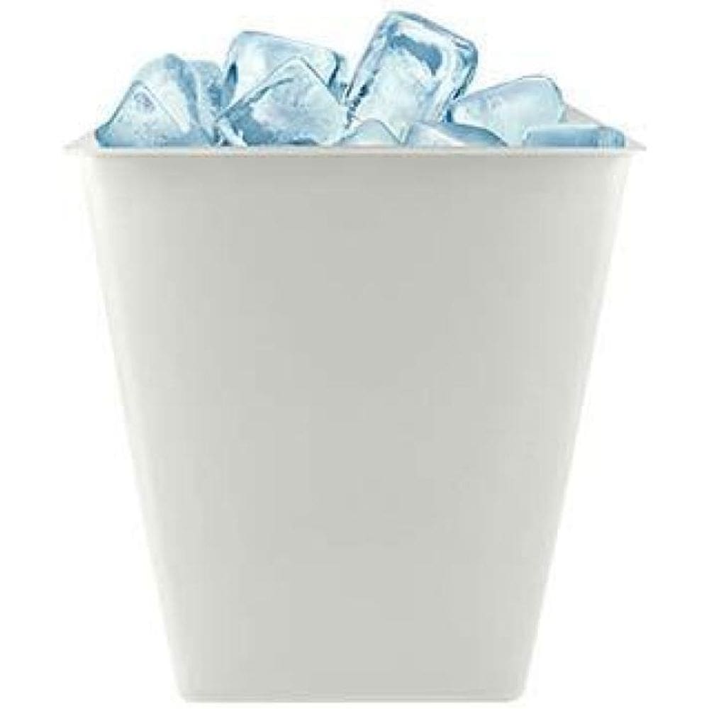 Kit 2 Balde Gelo Branco 2,6L Plástico Premium