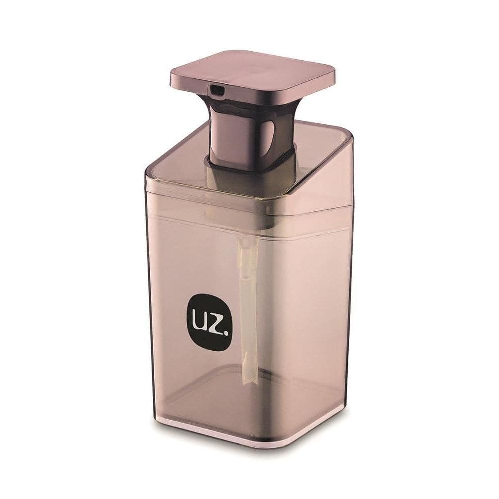Porta Sabonete Liquido Slim Rosa Translucido De Plastico Uz