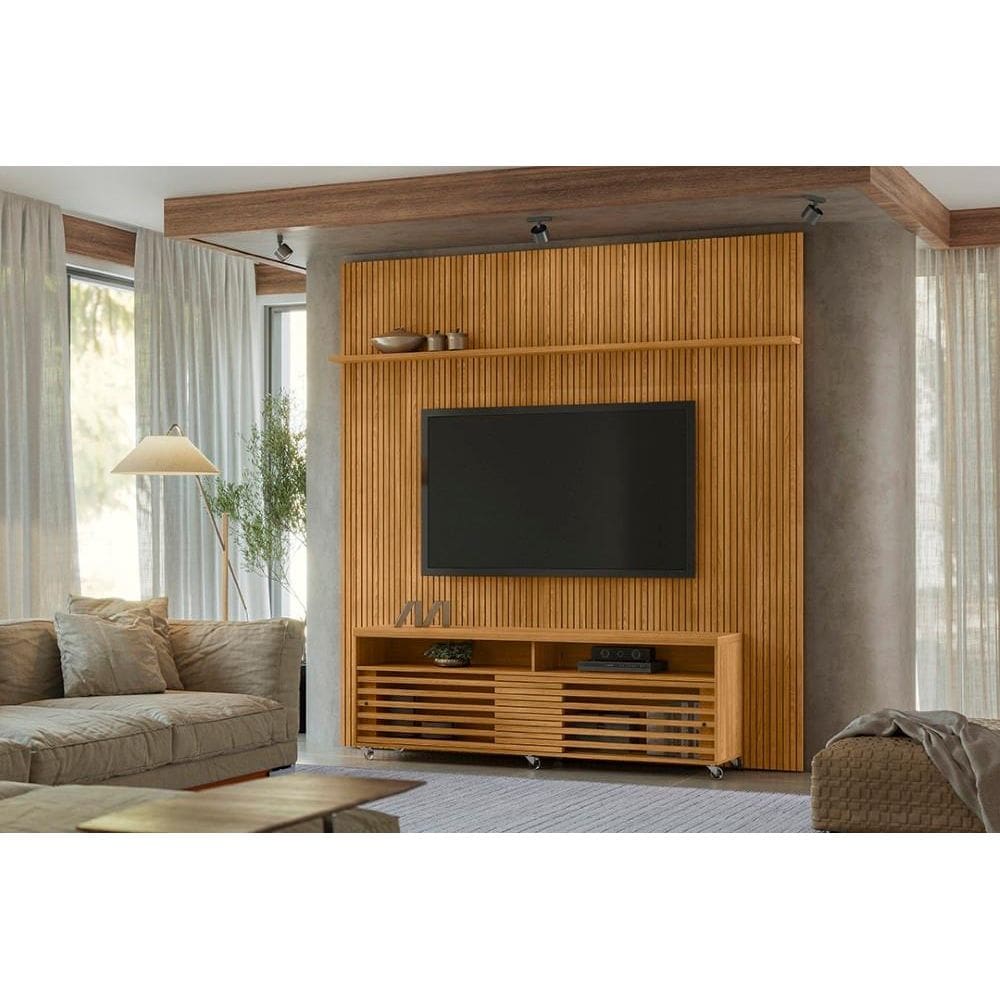 Estante Frizz New Prestige para TV de até 75 polegadas - Cumaru - Madetec