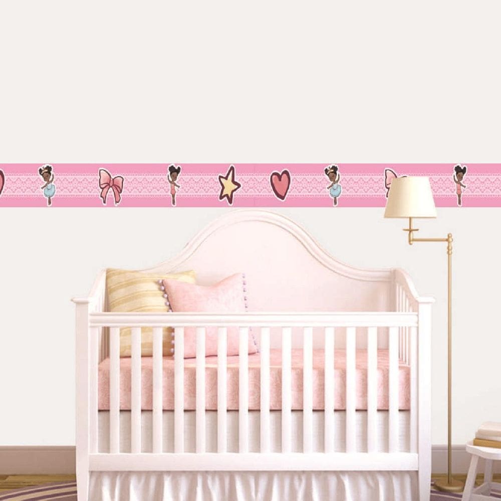Faixa Decorativa Quarto Bebê Infantil Bailarina 1M