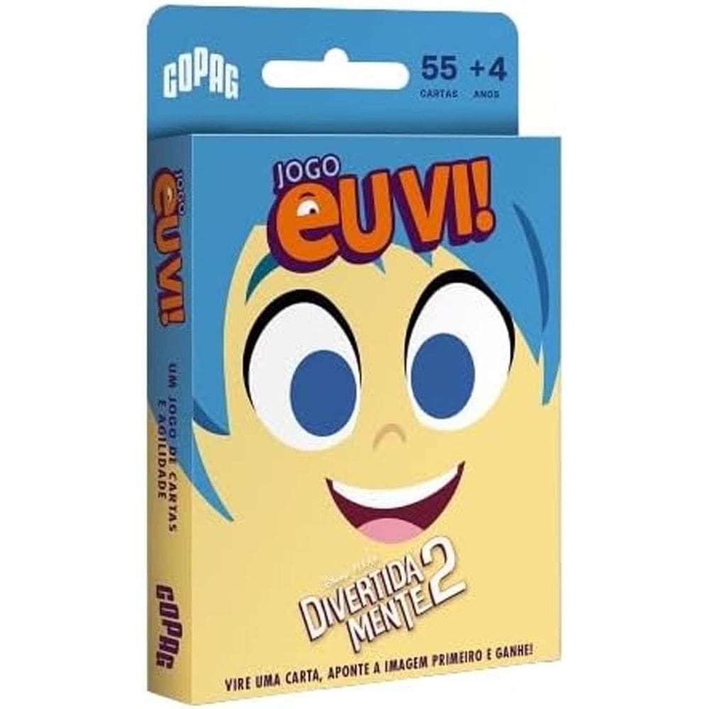 Jogo Cartas Copag Eu Vi! Disney Divertidamente 2 Pense Rapido Achou?