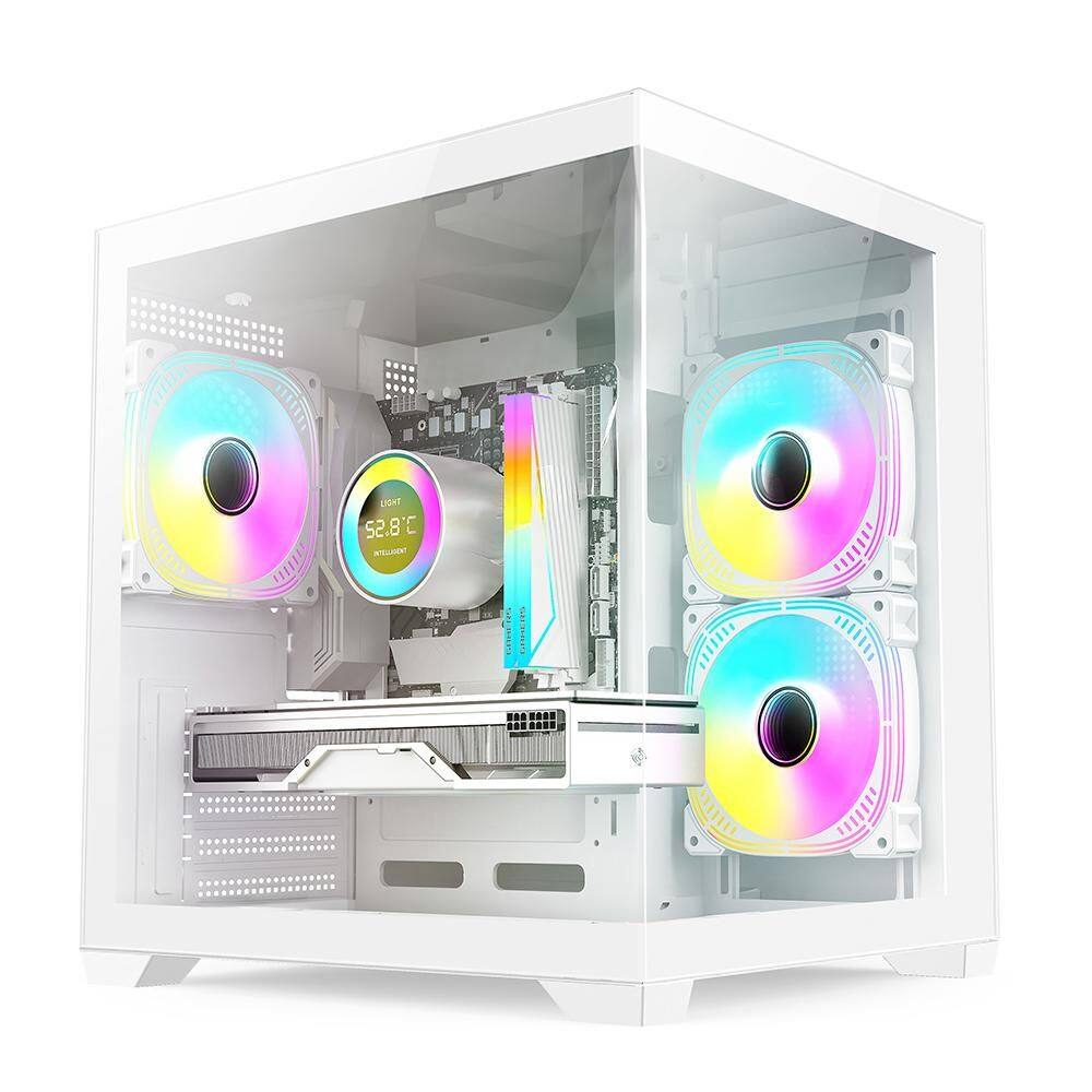 PC Gamer Skill Aquarium, Intel Core I5 12400F, 16GB 3200MHz, Geforce RTX 3060 12GB, SSD 512GB M.2, Fonte 600W 80 Plus, Branco SKA094