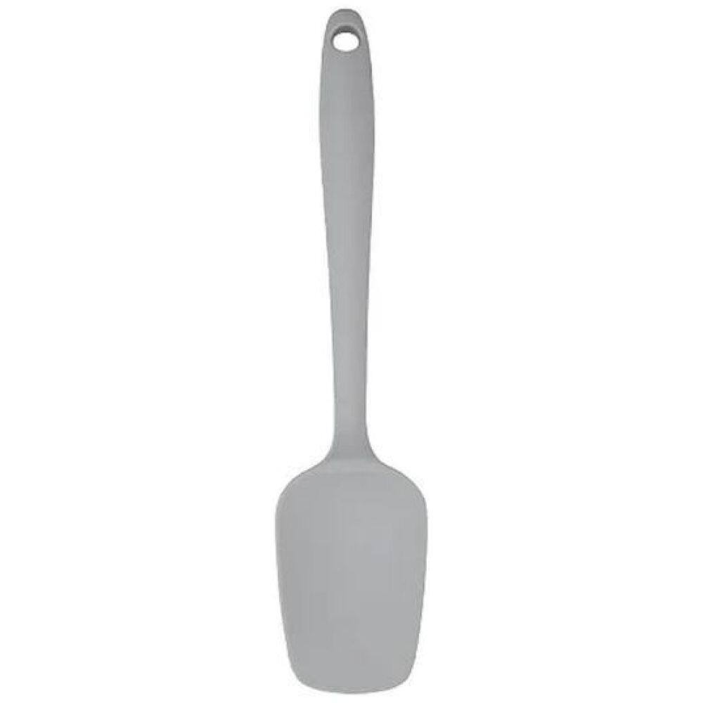 Espátula Colher De Silicone Cinza Mimo Sn23408