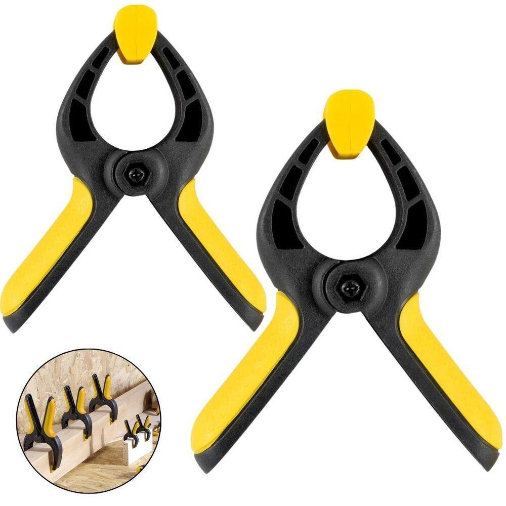 Kit 2 Grampos Com Mola Sargento Prendedor Multiuso 6 E 9 Pol