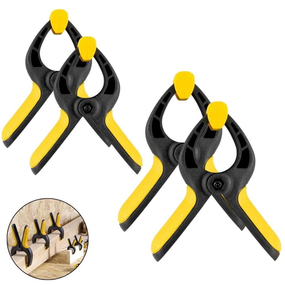 Kit 2 Grampos Com Mola Sargento Multiuso 6 + 2 Grampos 9 Pol