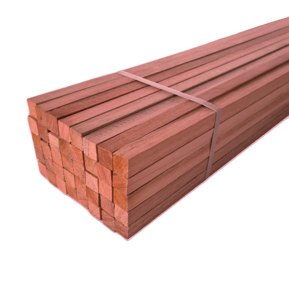 6 Ripas Sarrafos Eucalipto 2x2x30cm Aplainado Artesanato
