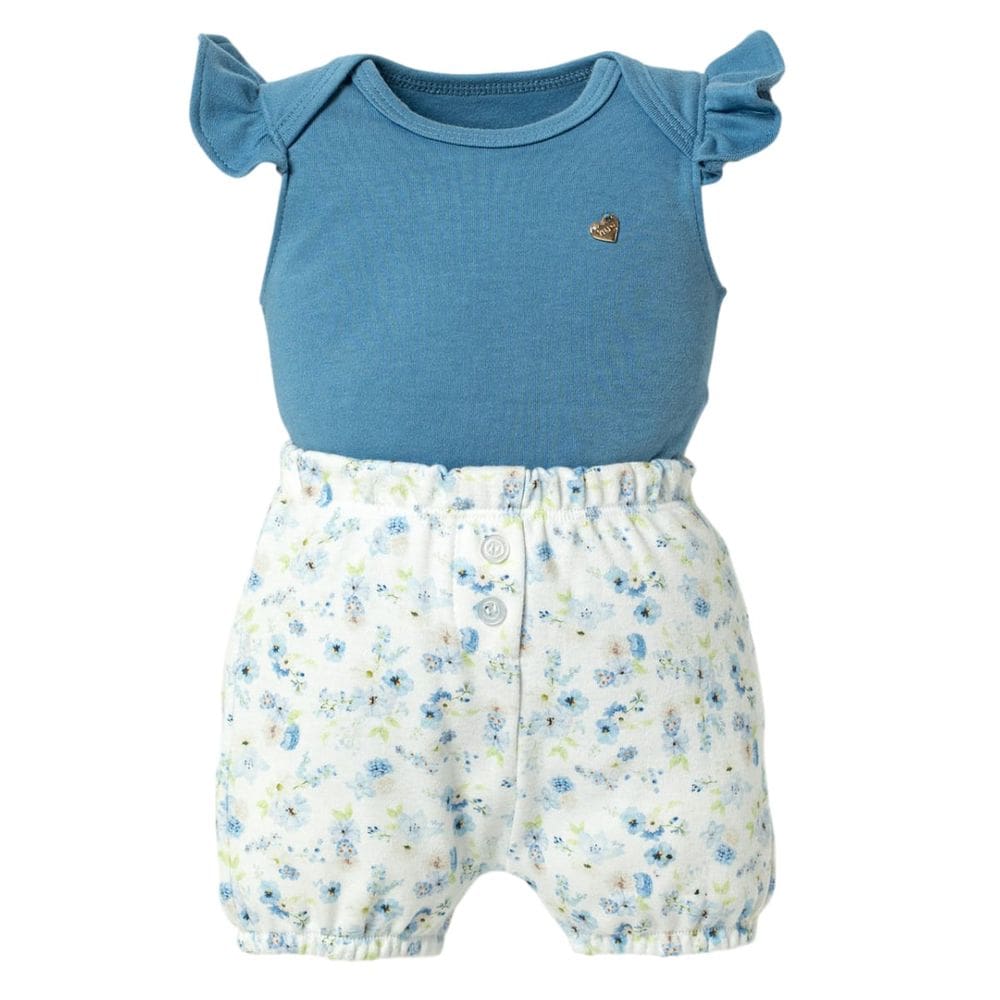 Conjunto Body Bebê Menina Regata e Short Serena - Hug