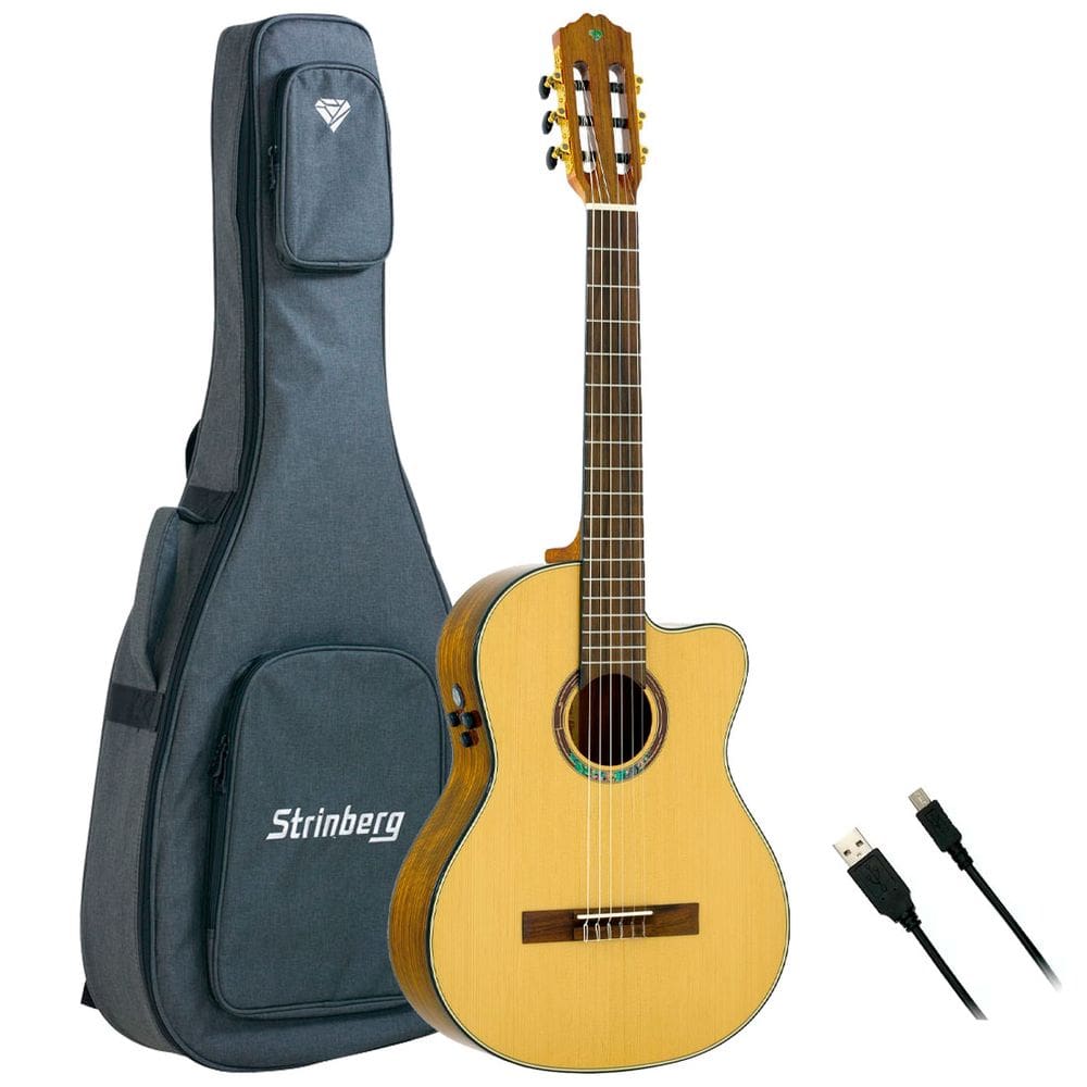 Violão Strinberg Diamond Nylon Clássico Dc3sc Rt N C/ Bag