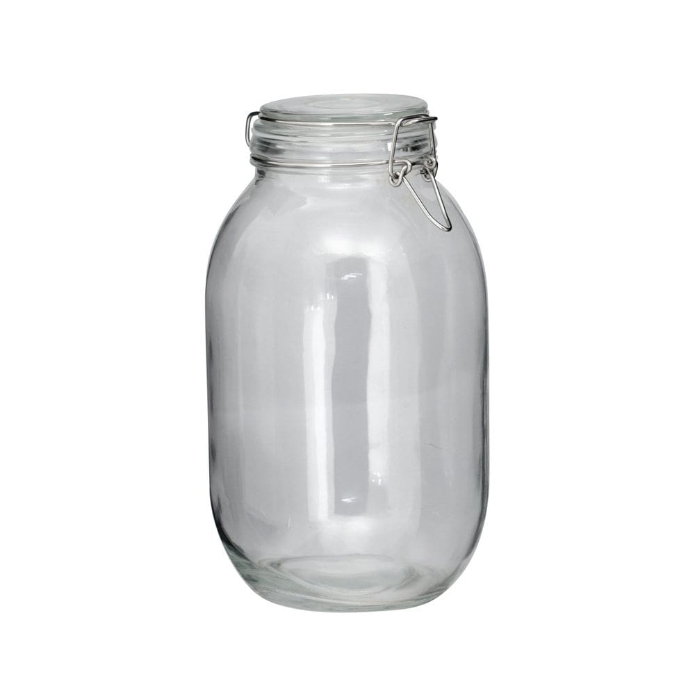 Pote De Vidro Hermético Tampa 3,1L Com Vedação Conserva