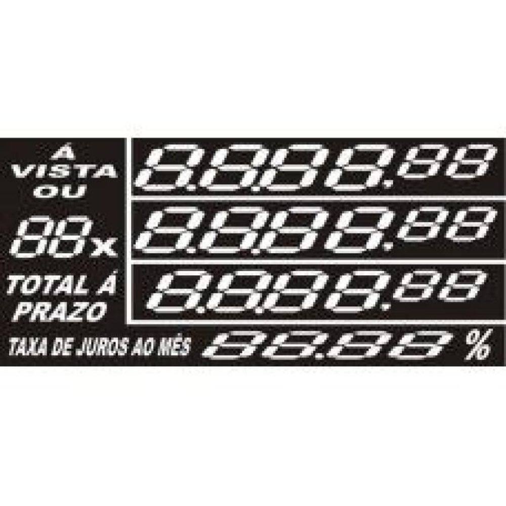Etiqueta Grande Com Digito 70X37 A Vista 50 Pç 51