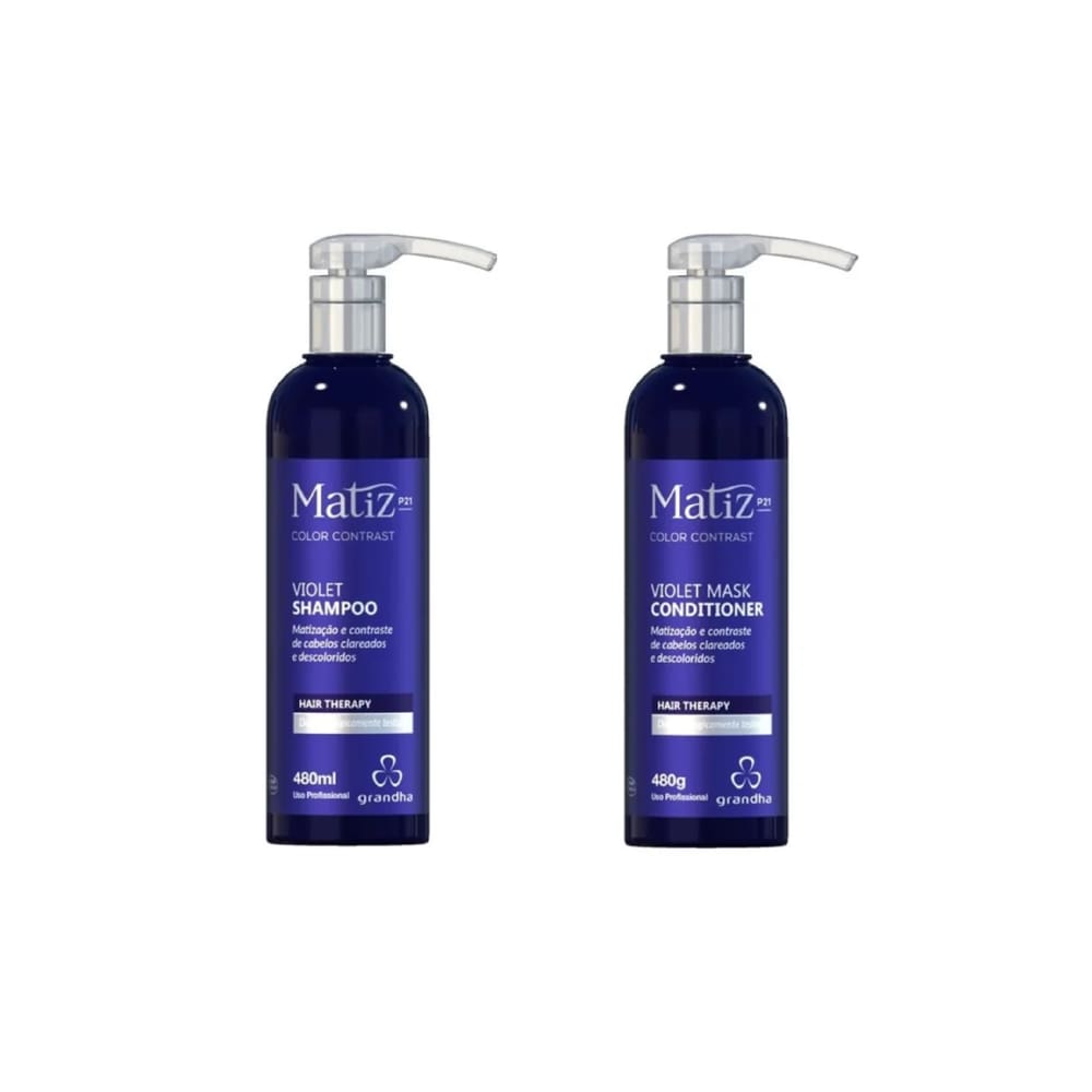 Kit Grandha Matizador Matiz P21 Shampoo + Cond 480ml