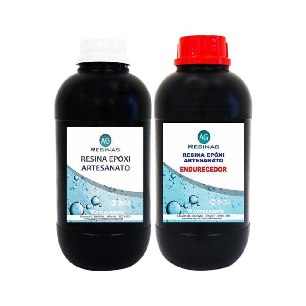 Resina Ag Para Artesanato De 500G