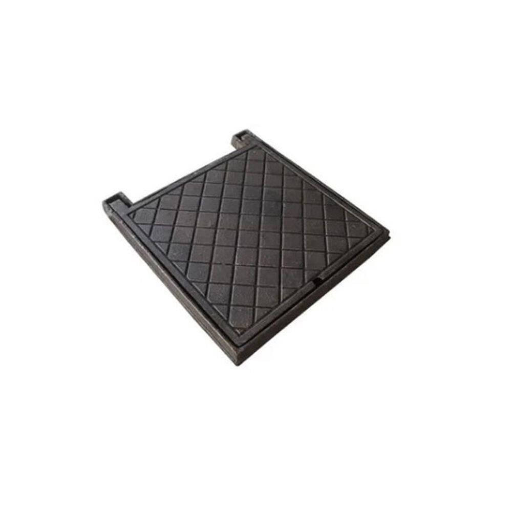 Tampa De Ferro Calçada Telefone Elétrica Inspeção 20X20Cm