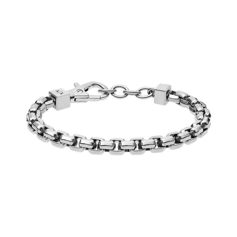 Pulseira A|X ARMANI EXCHANGE Corrente de aço inoxidável AXG0045040
