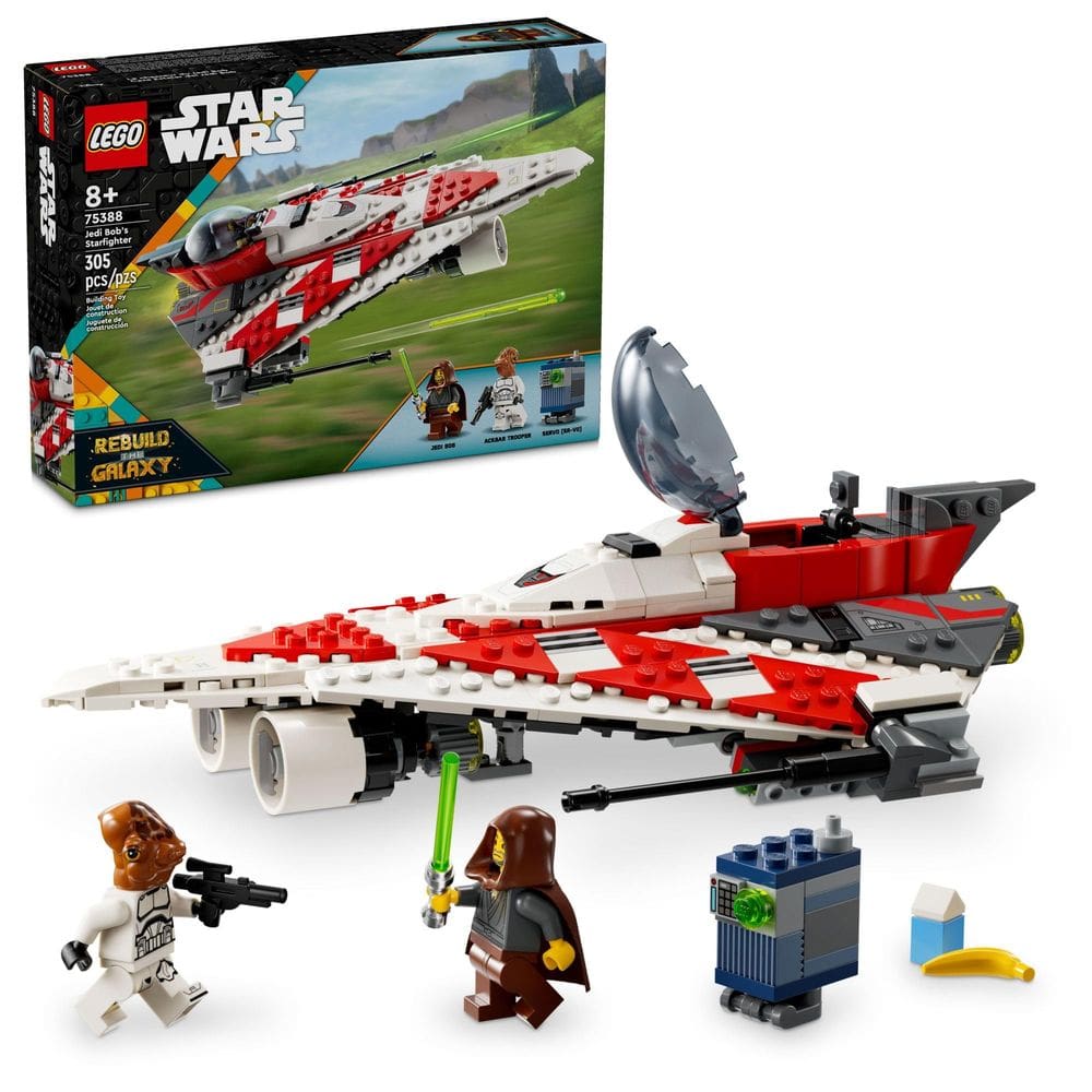 Veículo de brinquedo LEGO Star Wars Jedi Bob`s Starfighter 75388