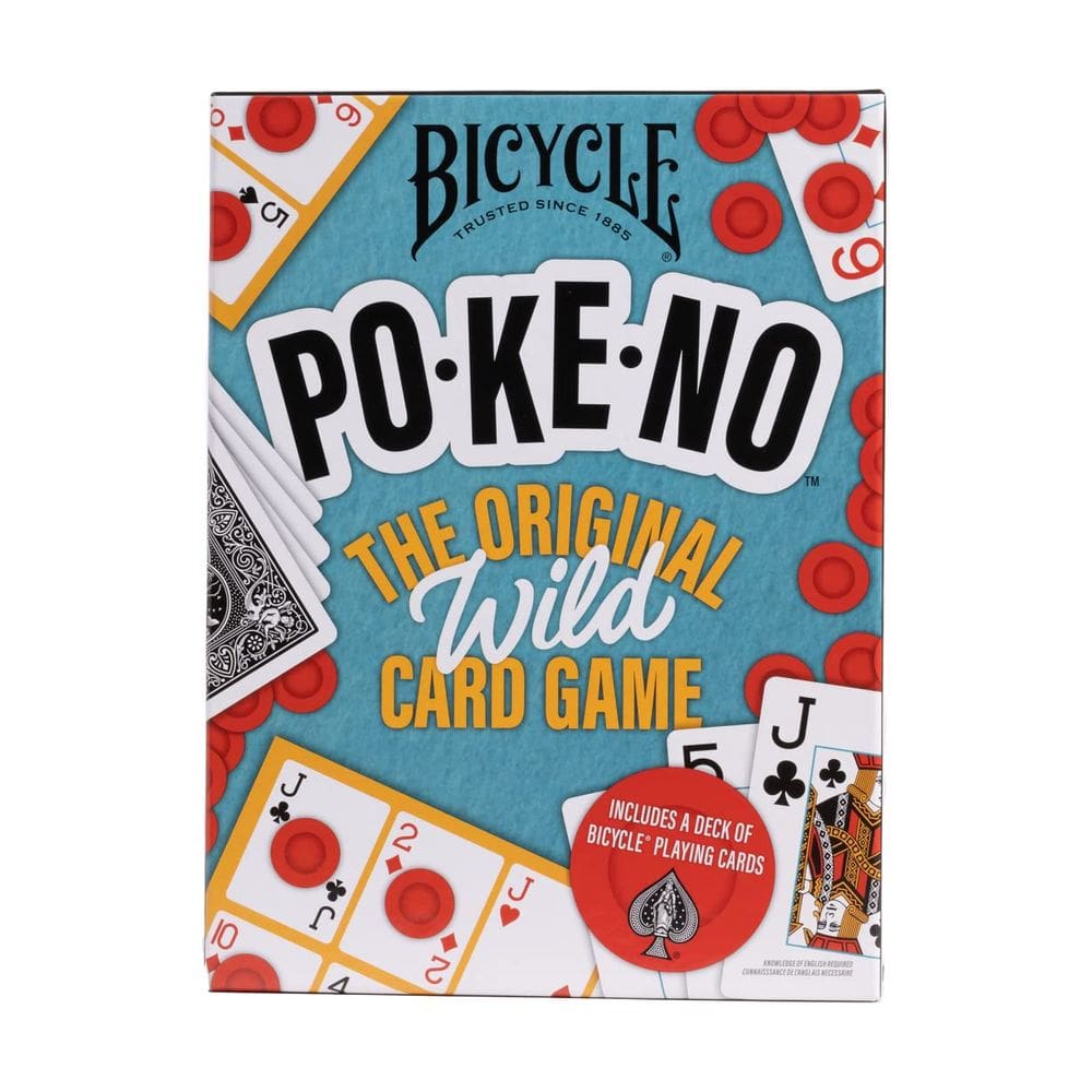 Pacote de jogo de cartas, Pokeno de bicicleta com 1 baralho e cartões de pontuação