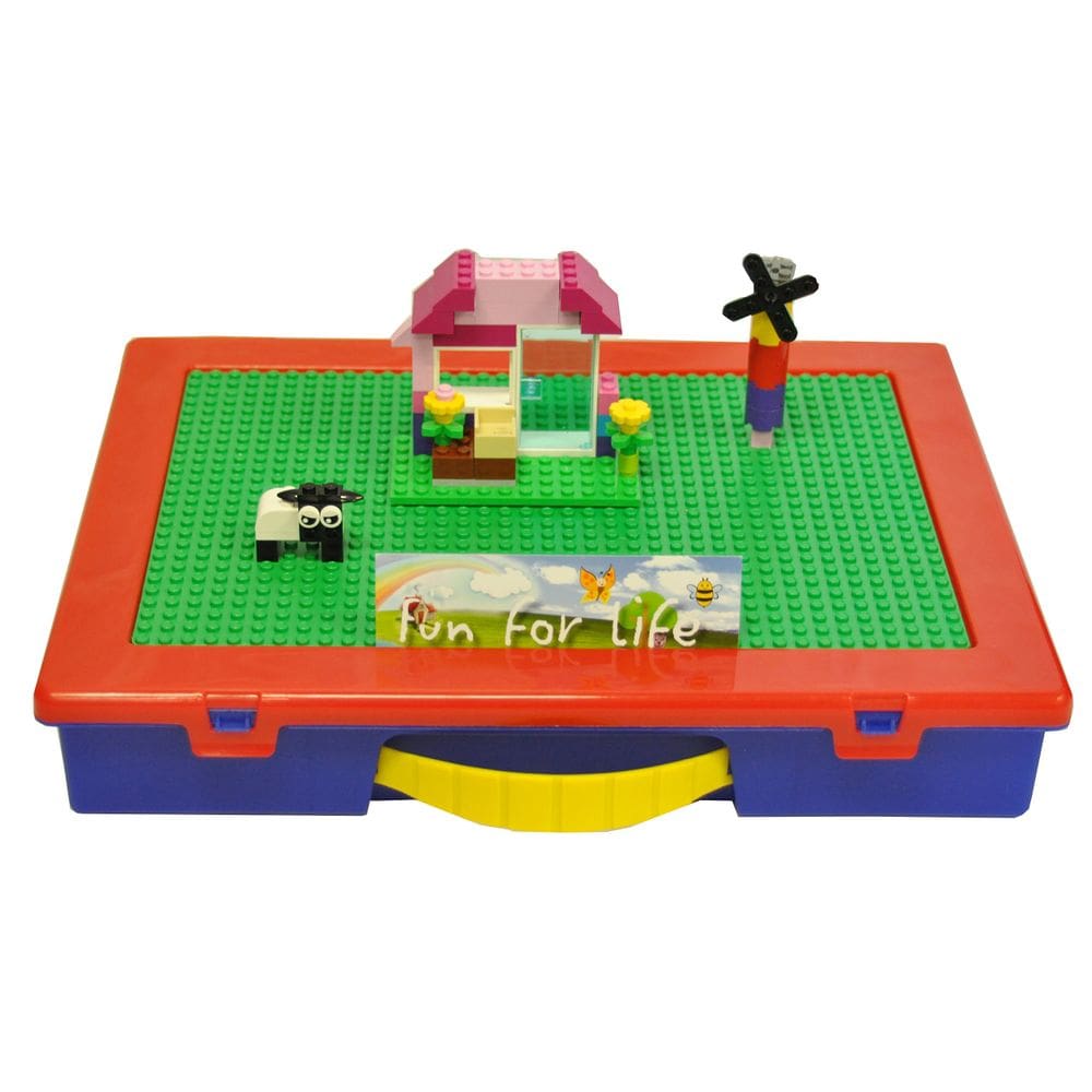 Estojo de armazenamento Fun For Life Organizer com placa de construção Lego