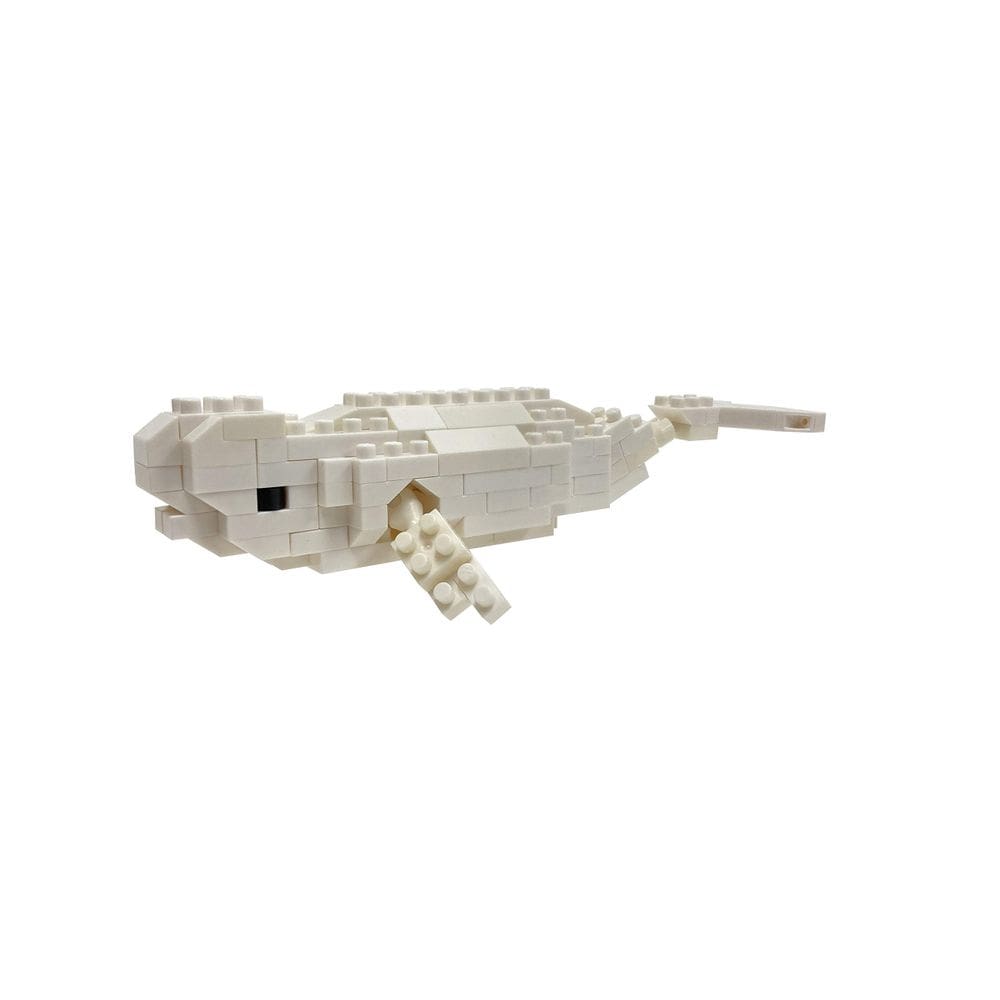 Kit de construção nanoblock Sea Friends Beluga Whale 170 peças
