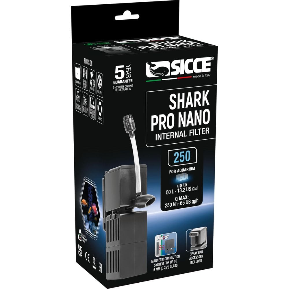 Filtro de potência para aquário Sicce Shark Pro Nano 250 250L/H