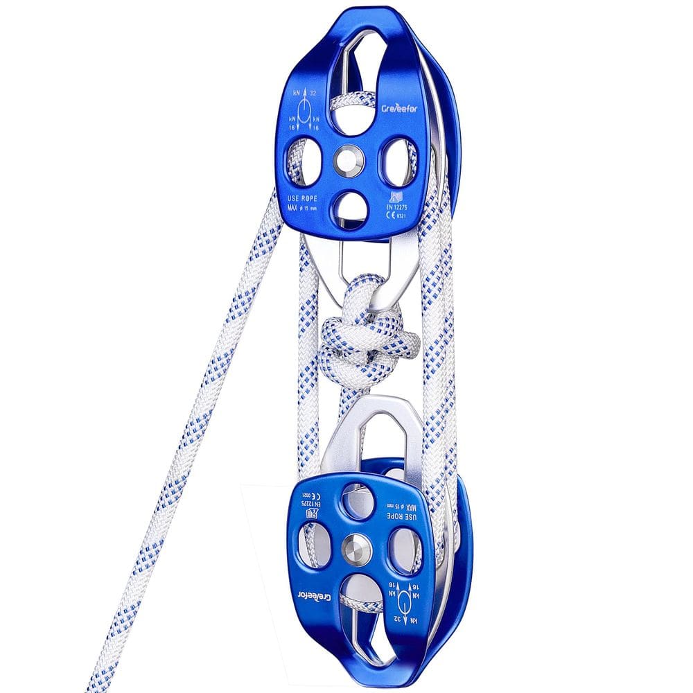 Sistema de polia Block and Tackle Gretee para corda de 200 pés x 1/2"