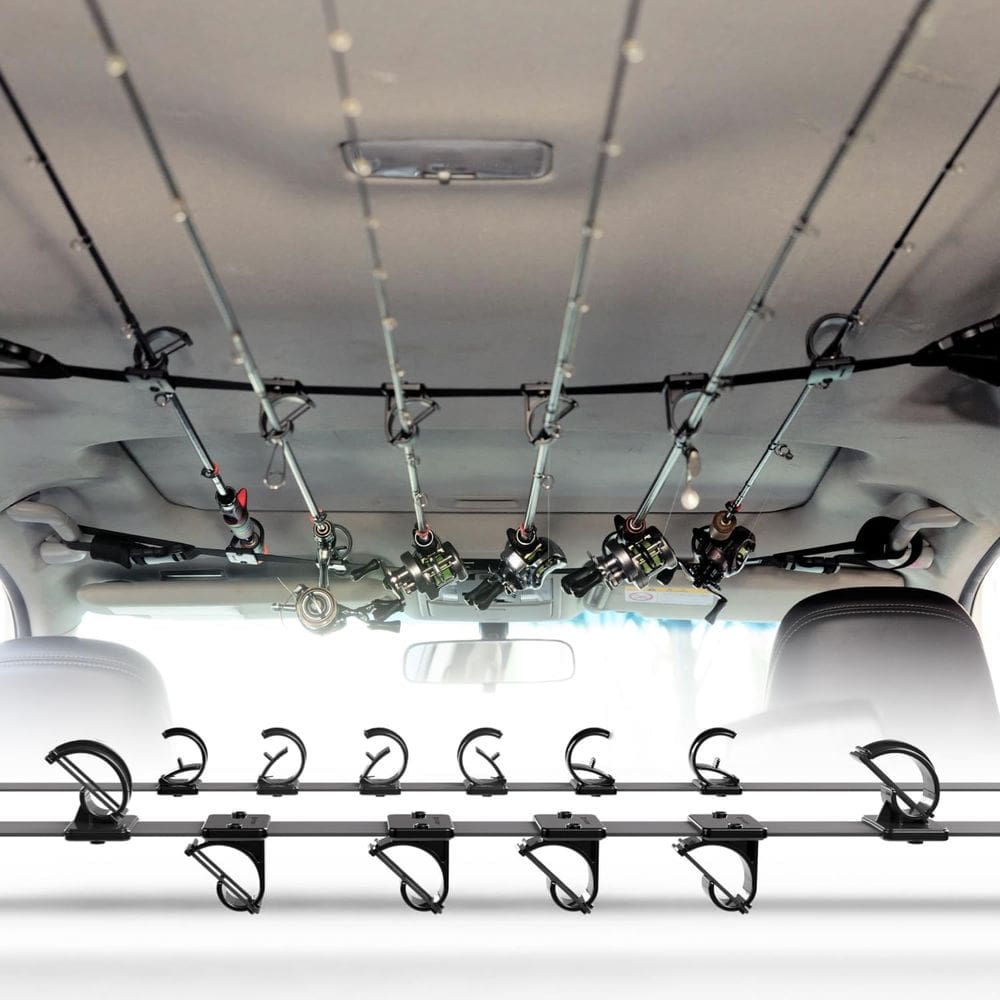 Suporte de vara de pesca OJYDOIIIY para armazenamento de carros, SUV e caminhões