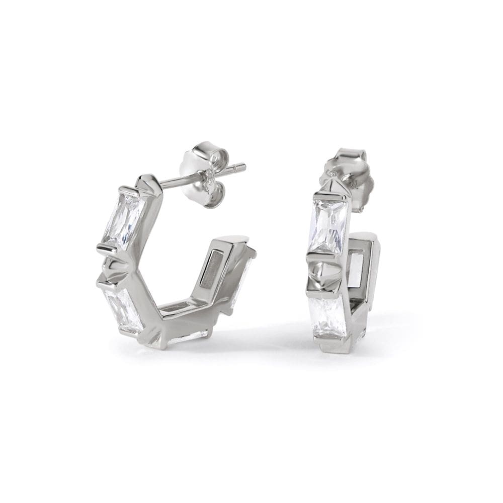 Brincos Huggie Hoop OA Ora Ana Claire em ouro 18k Vermeil