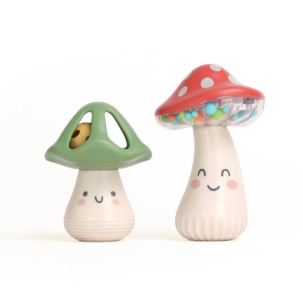 Conjunto musical de chocalhos Itzy Ritzy Mini Maracas Mushroom Design