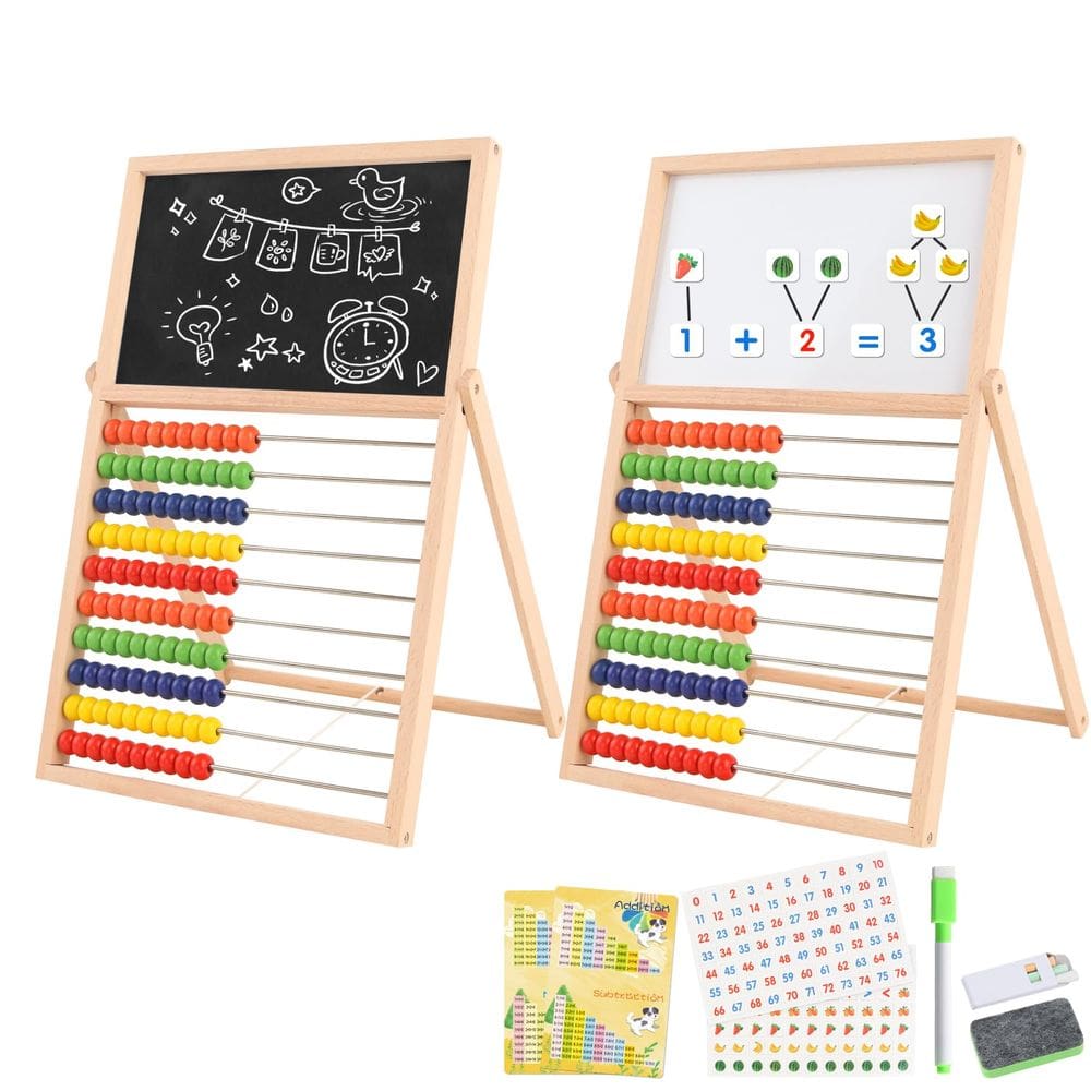 Abacus Ranqibo Wooden para crianças, matemática com números magnéticos