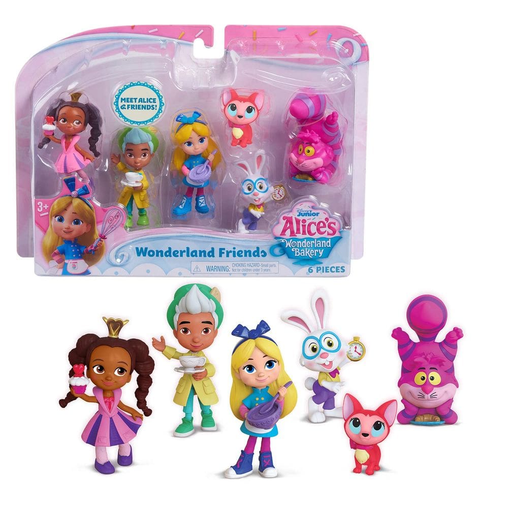 Conjunto de bonecos de brinquedo Just Play Disney Junior Alice`s Wonderland