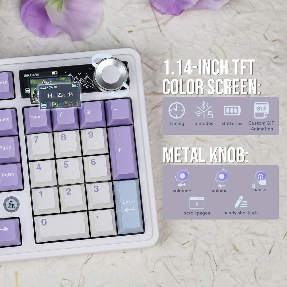 Teclado mecânico MechLands AJAZZ AK980 BT5.0/USB-C/2,4 | Extra