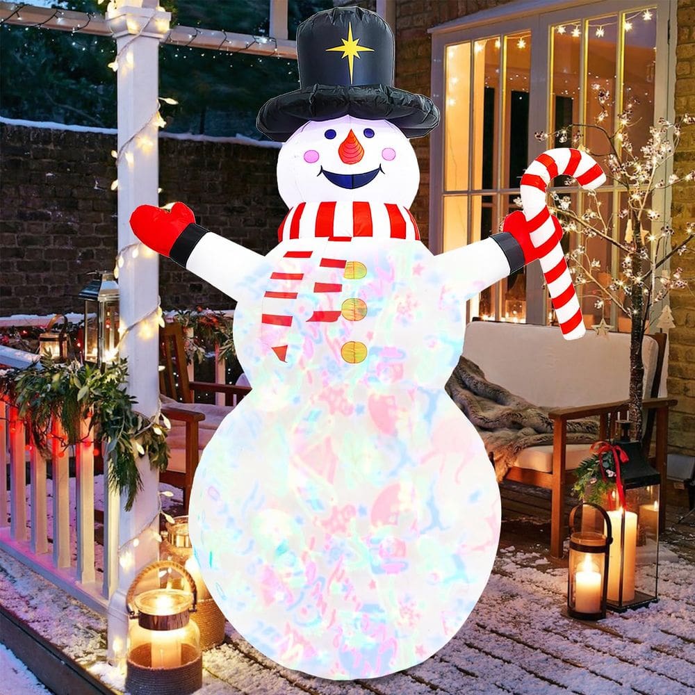 Decoração de Natal inflável de boneco de neve ZXYL Outdoor