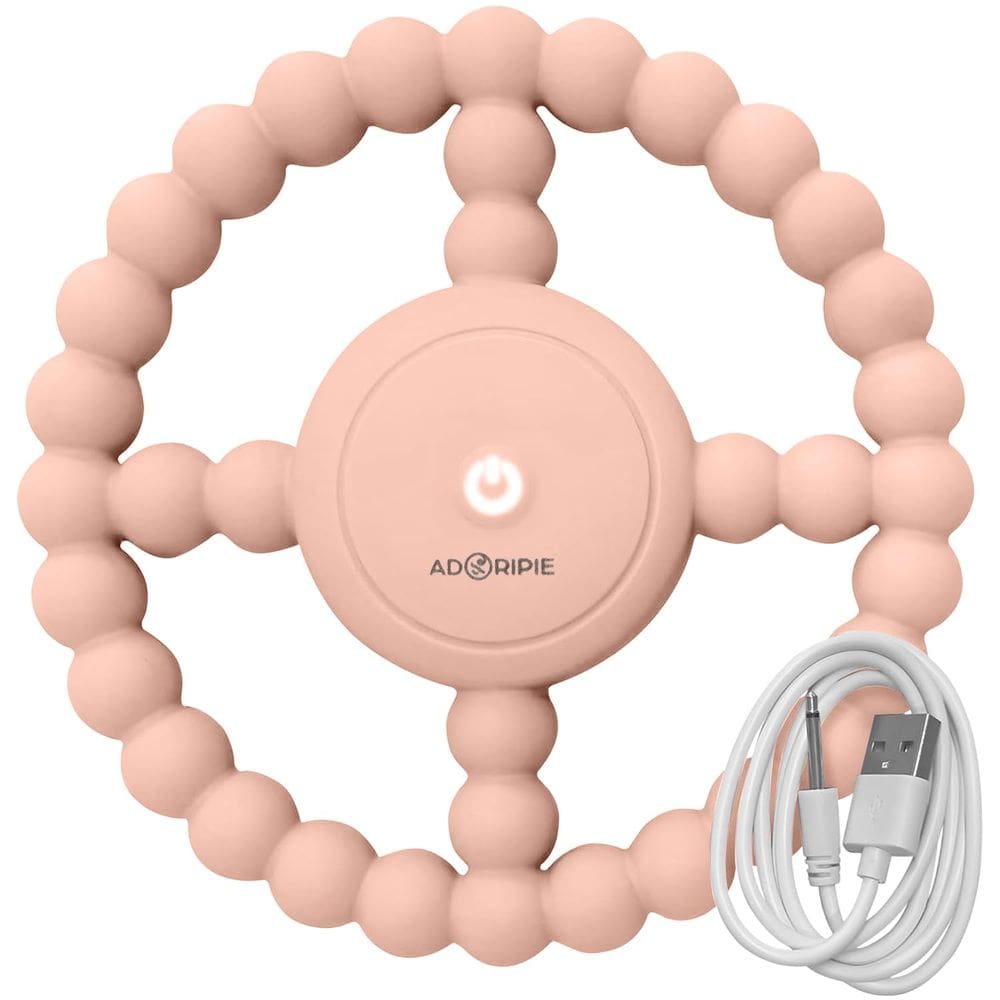 Anéis de dentição Adoripie Vibrating Silicone para bebês 6-18M