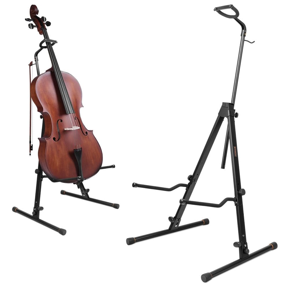 Suporte para violoncelo STRICH ajustável com gancho em arco para instrumentos de baixo