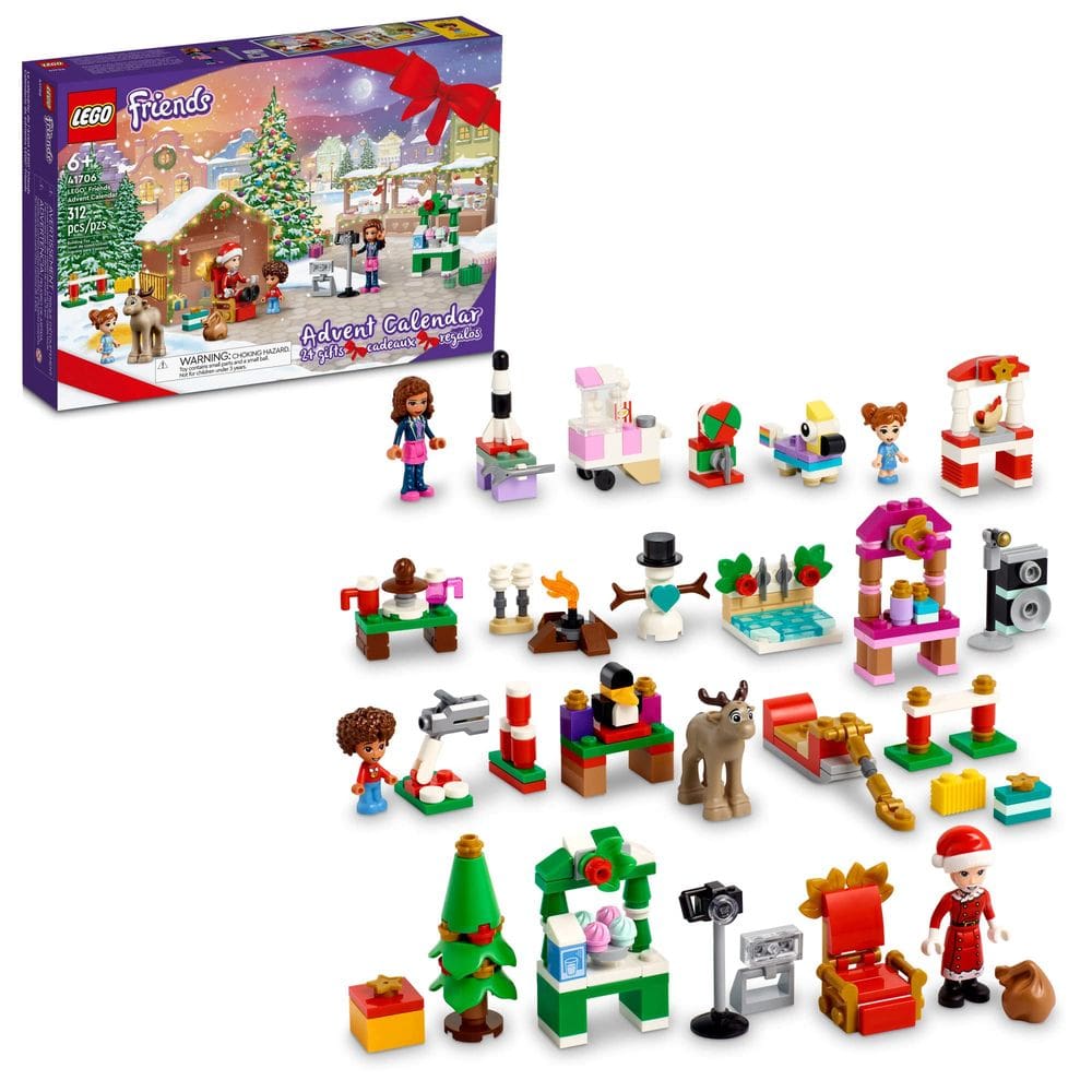 Calendário do Advento LEGO Friends 2022 41706 Conjunto de brinquedos de construção