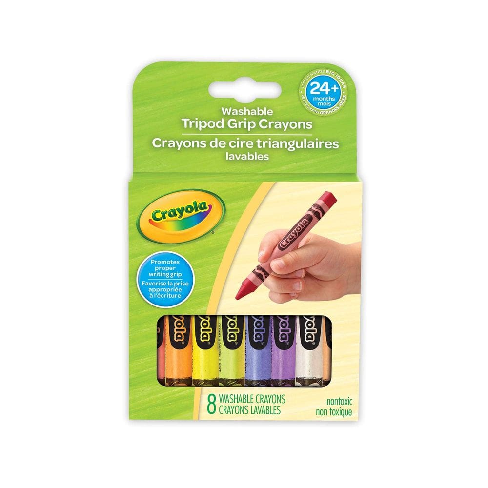 Crayola My First Triangular Crayons 8 cores laváveis