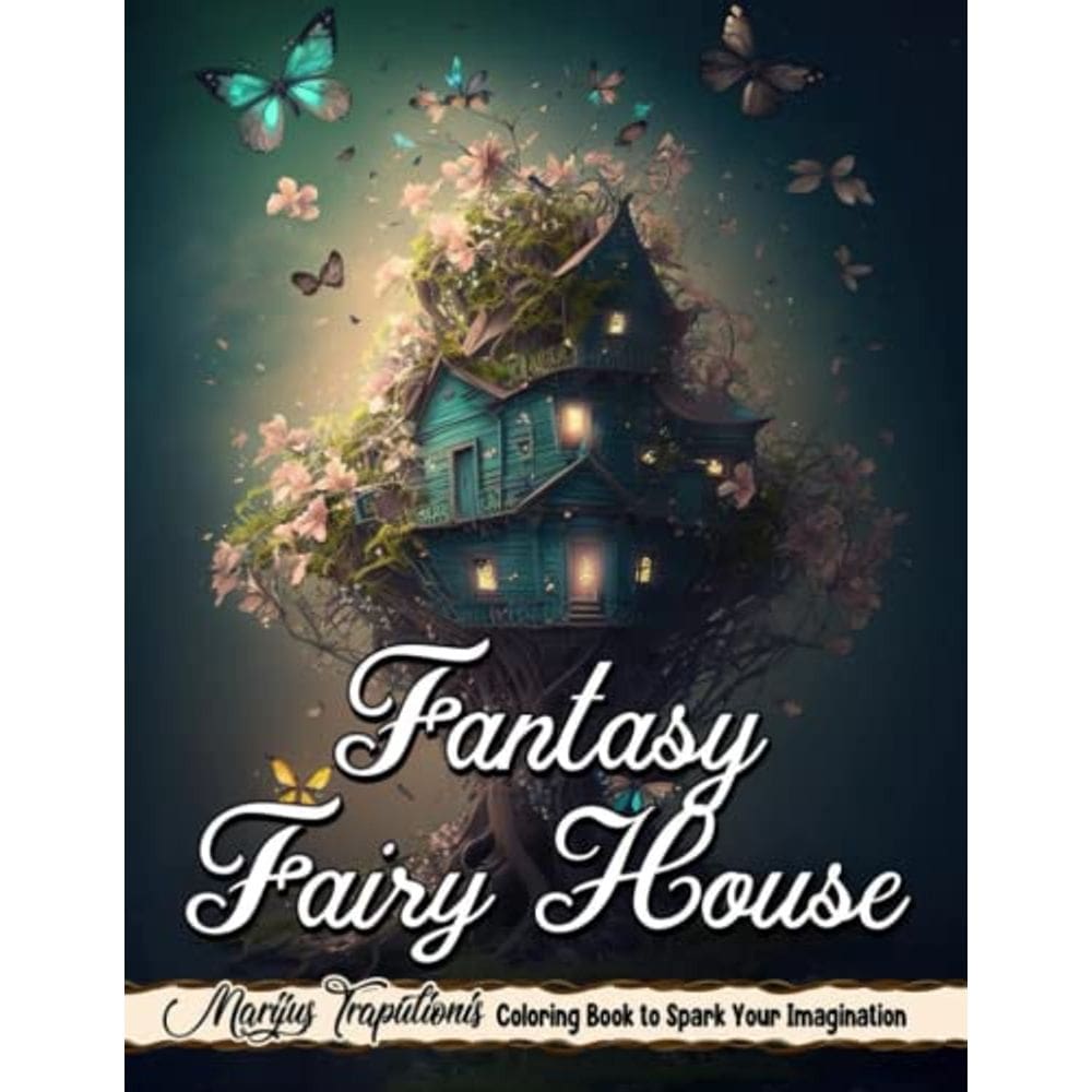 Livros de Fantasia para Colorir Para Adultos Relaxamento: Encantado Fa