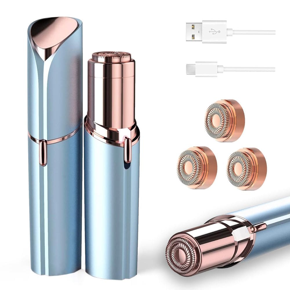 Aparador elétrico para depilação facial Tuokiy com 3 cabeças para mulheres