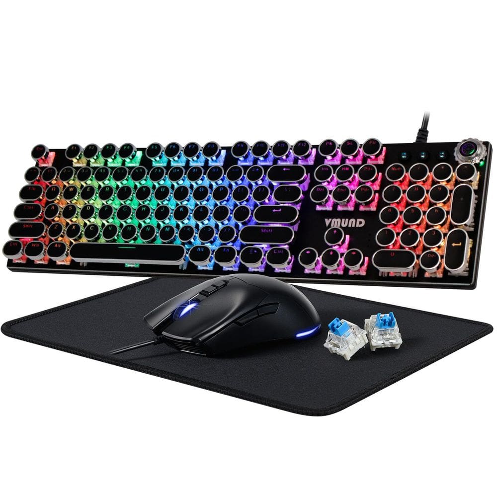 Combinação de teclado e mouse para jogos VMUND K968 RGB retroiluminado