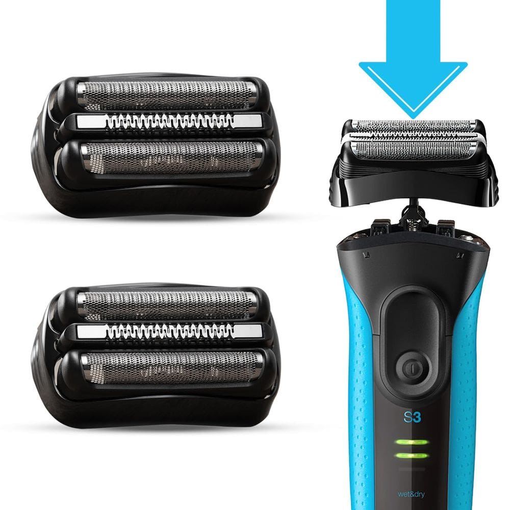 Cabeça de substituição para barbeadores elétricos Braun All Series 3