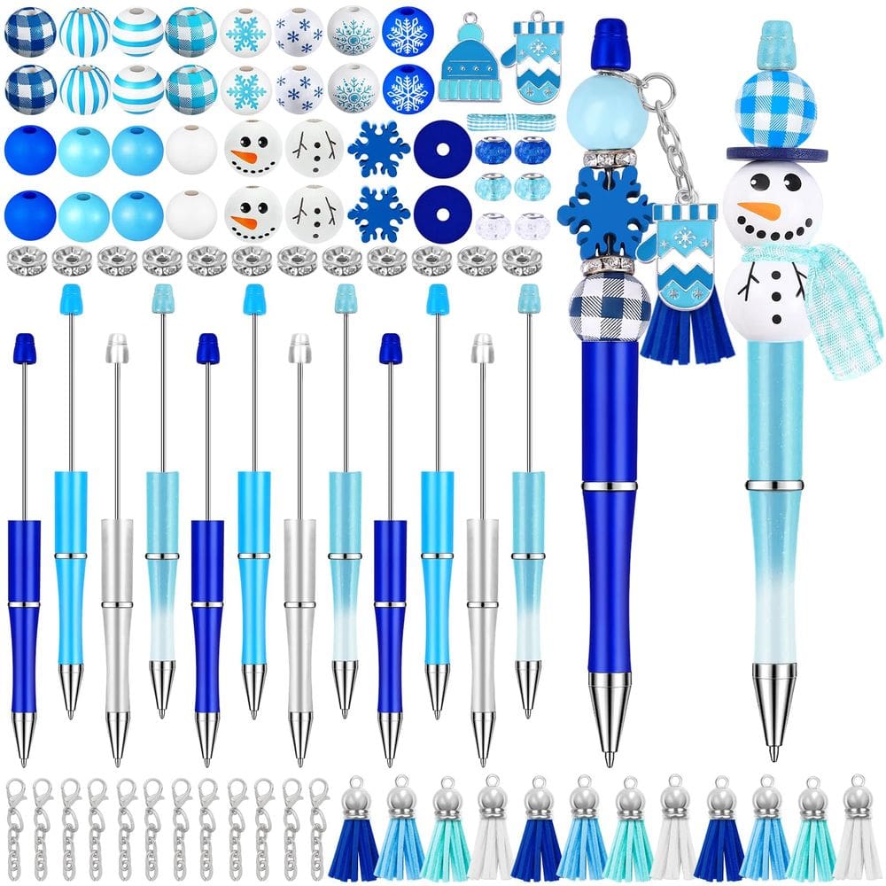 Conjunto de canetas frisáveis Vellibring Christmas Winter Snowman x12