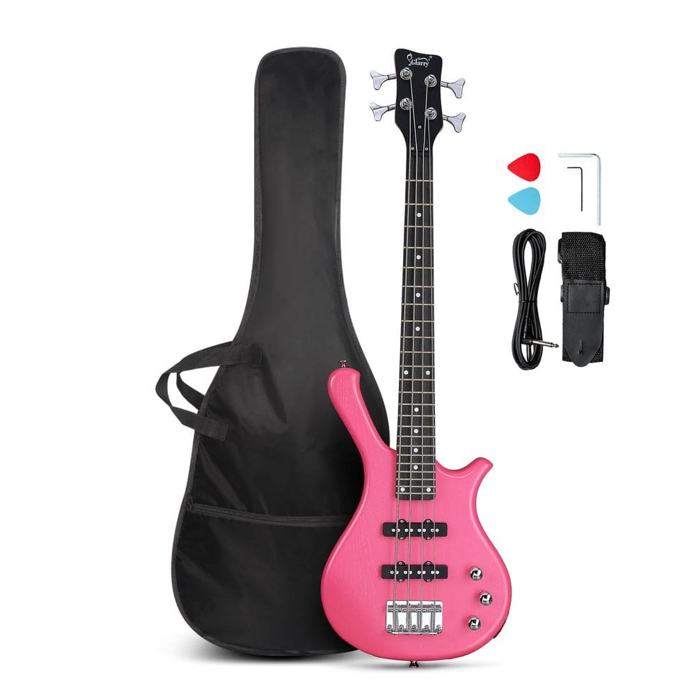 Baixo elétrico GLARRY 4 cordas Beginner 91cm com kit