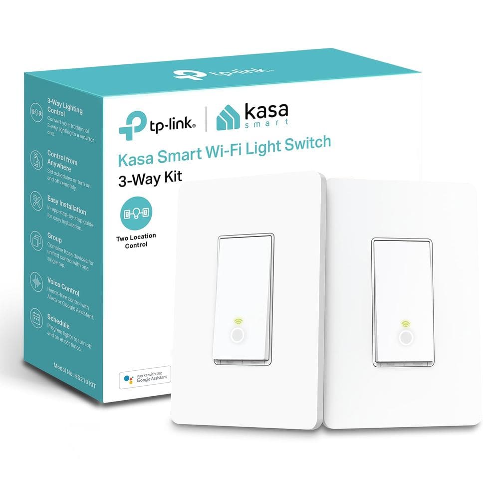 Switch inteligente Kasa Smart HS210 KIT de 3 vias, Wi-Fi, Alexa, Google