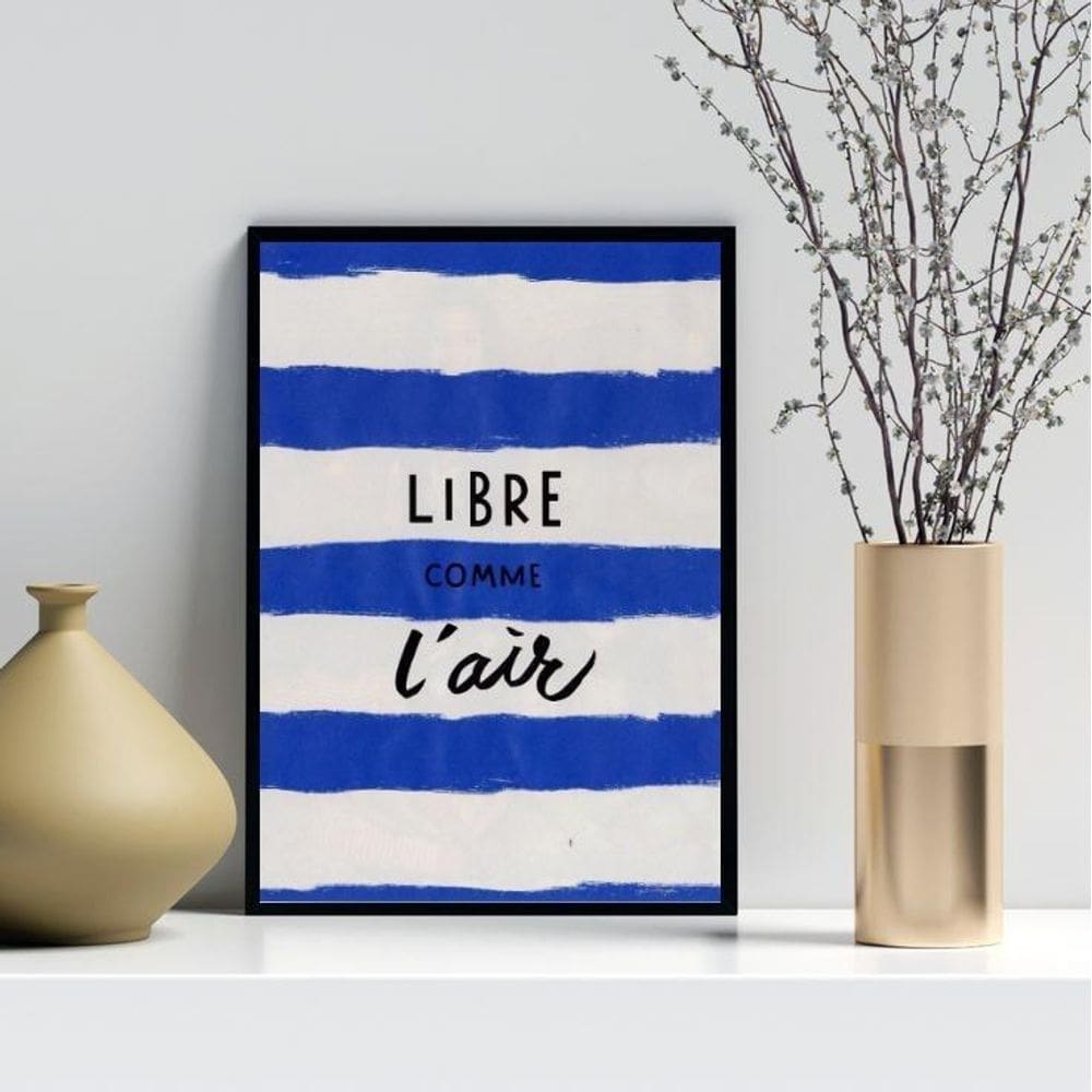 Quadro Decorativo Livre Como O Ar 33X24Cm