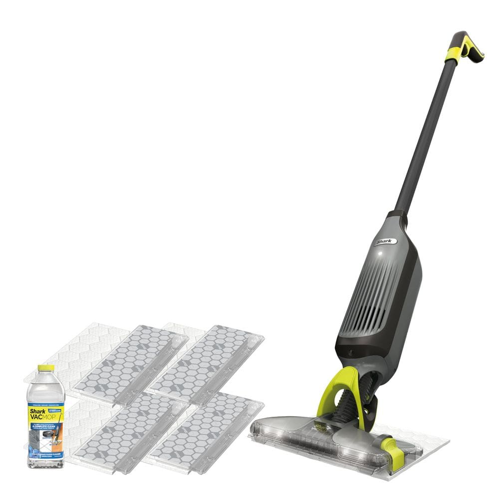 Esfregão a vácuo Shark VACMOP Pro sem fio com spray cinza carvão
