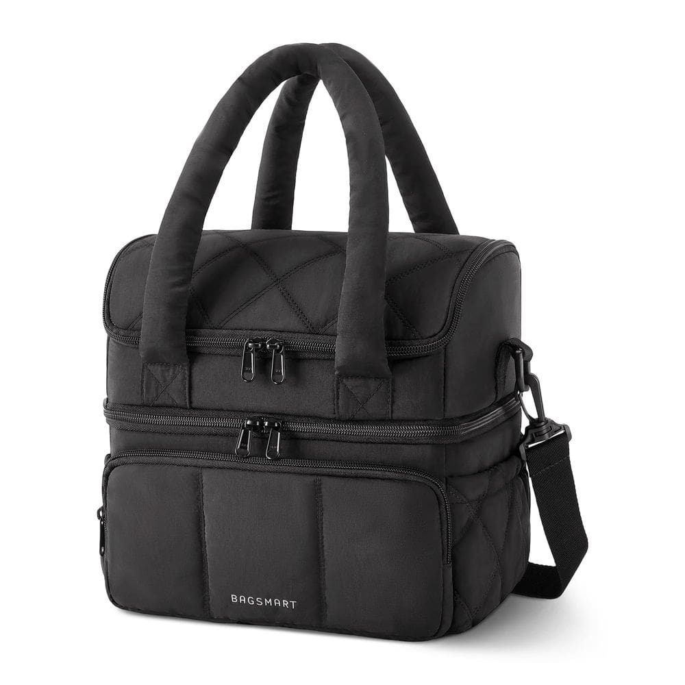 Lancheira BAGSMART Lancheira isolada de dois andares preta