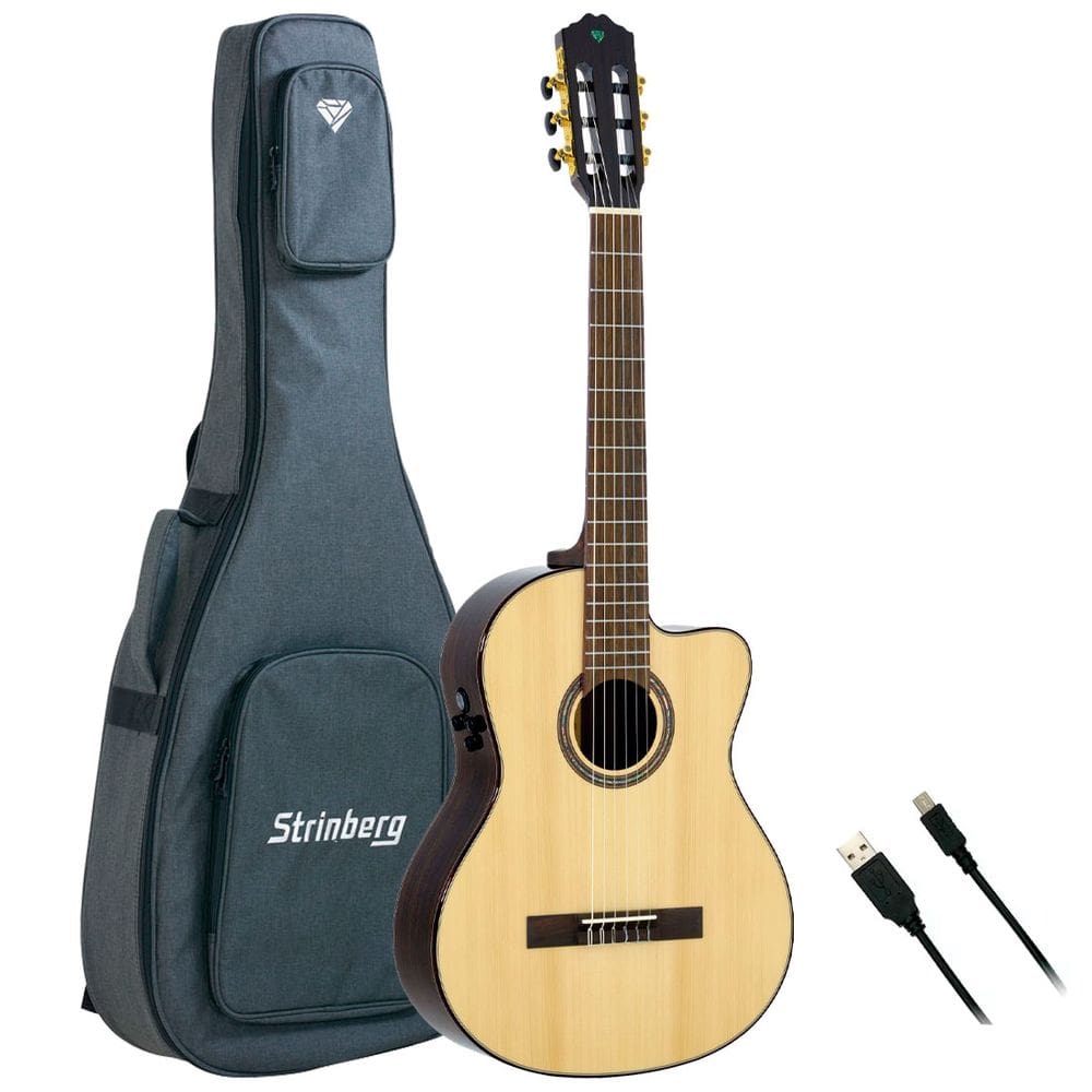 Violão Strinberg Nylon Clássico Diamond Dc4sc Natural C/ Bag