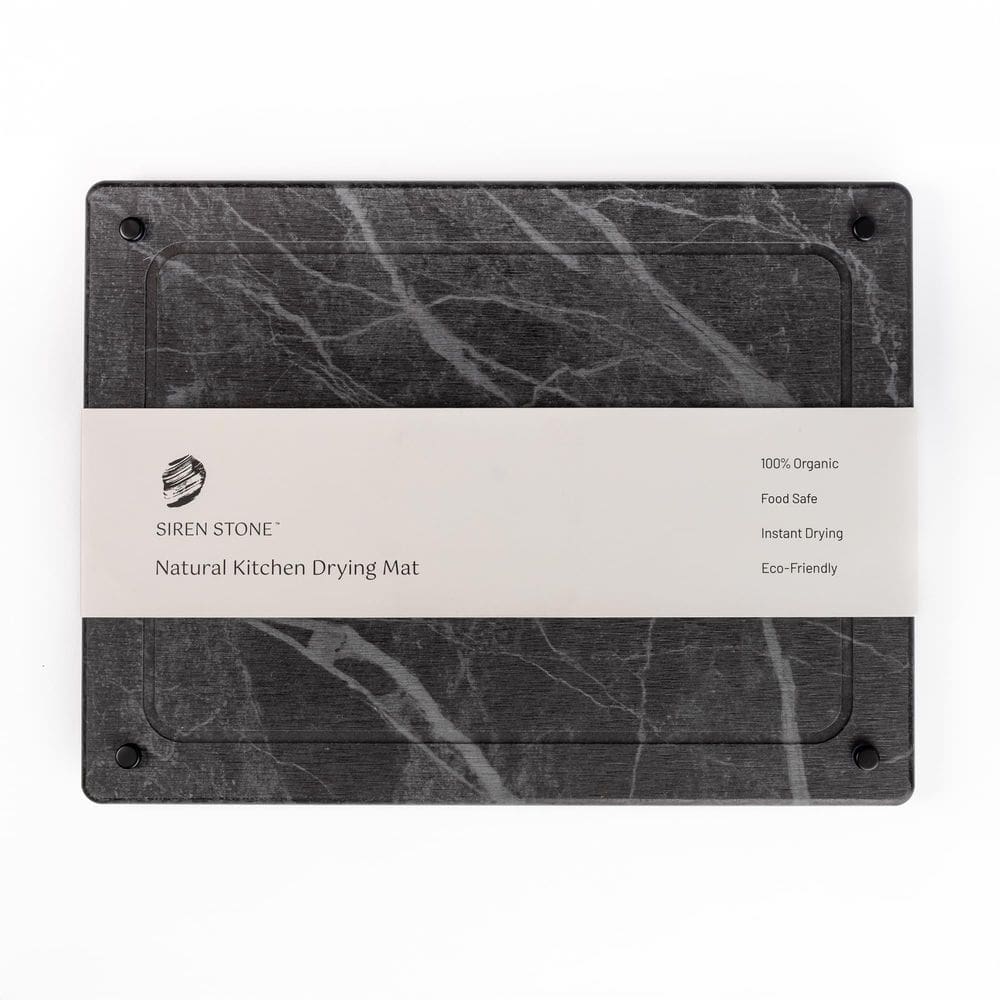 Tapete de secagem de pratos Siren Stone Natural Stone Diatomaceous Earth