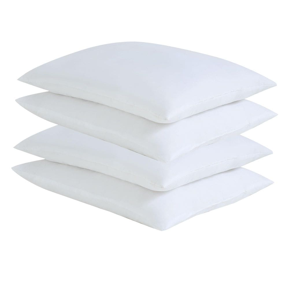 Almofadas de cama CULVE, pacote com 4, finas, planas, supermacias e fofas