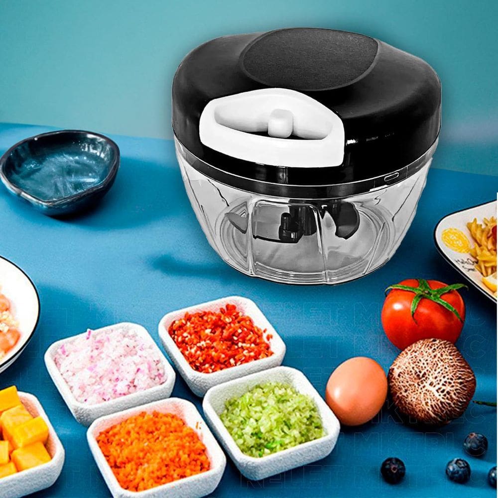 Processador Alimento Manual 3 Lâminas Inox 500Ml
