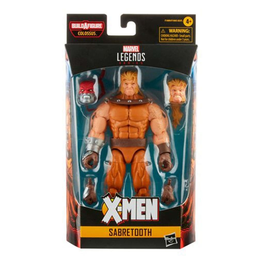 Boneco de ação Marvel Legends Series Sabretooth 15 cm com acc